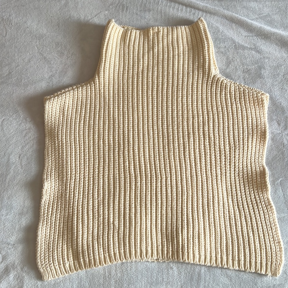 NWOT Open Edit | Ivory Rib Knit Dickey - Picture 3 of 10